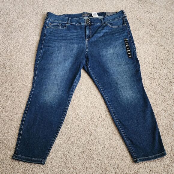 Torrid Jegging Jeans 26S Short 46x26 Blue High Rise Skinny 3 button - Picture 3 of 13